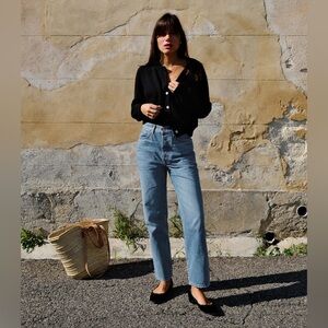 Doen Diana Crop Jean- Marillet Wash Sz 33